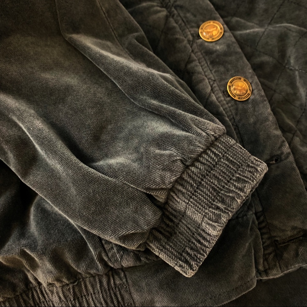 Free People Main Squeeze Quilted Bomber Jacket M - Picture 4 of 4